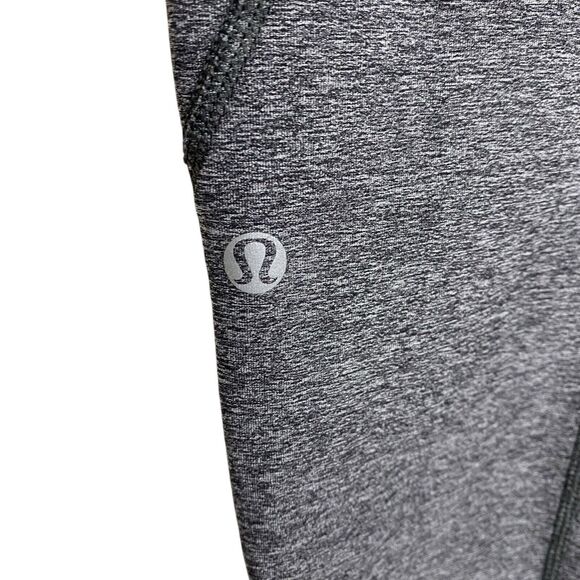 Lululemon Leggings Womens 6 Gray Teal Inspire Tight Athleisure Yoga Workout Gym - Picture 5 of 12